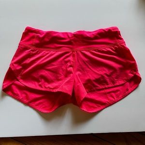 lululemon athletica hot pink speed shorts 4 EUC